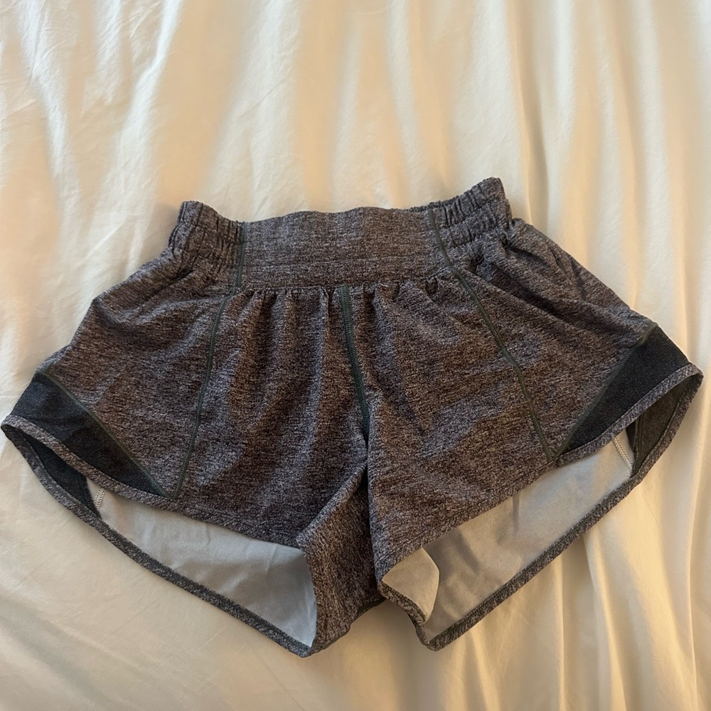 Lululemon Hotty Hot low rise 2.5 inch Gray Athletic Shorts